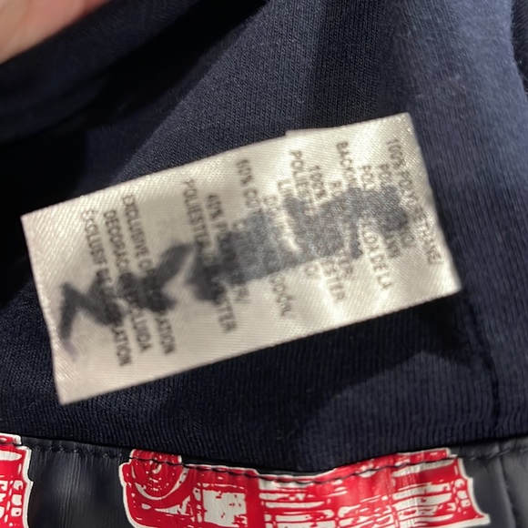 Kitestrings Navy & Red truck print Rain Coat size 5/6 - Picture 7 of 9